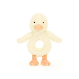 Jellycat Bashful Duckling Ring Rattle